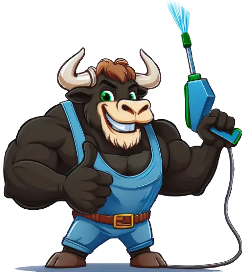 Big Ox Pressure Wash Mascot
